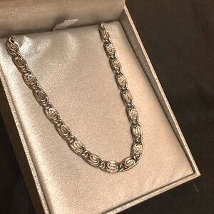 Zales Elegant Silver Necklace
